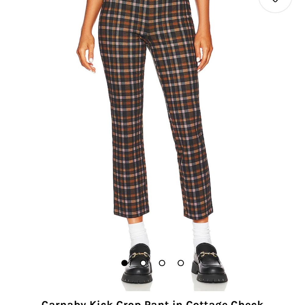 Sanctuary plaid pants, size small, black and brown checkered.